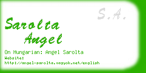 sarolta angel business card